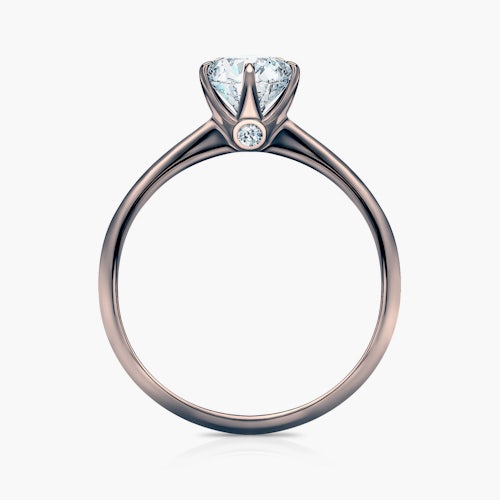 Pierścionek zaręczynowy The Journey: czarne złoto, diament